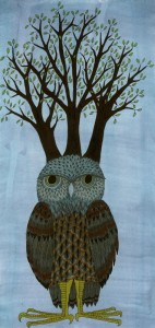 Owl with Birch good one (379x800)